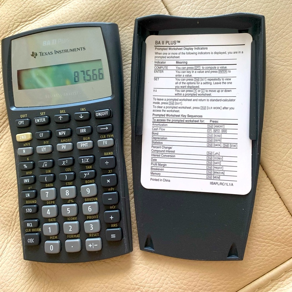 Texas Instruments BA II Plus Financial Calculator